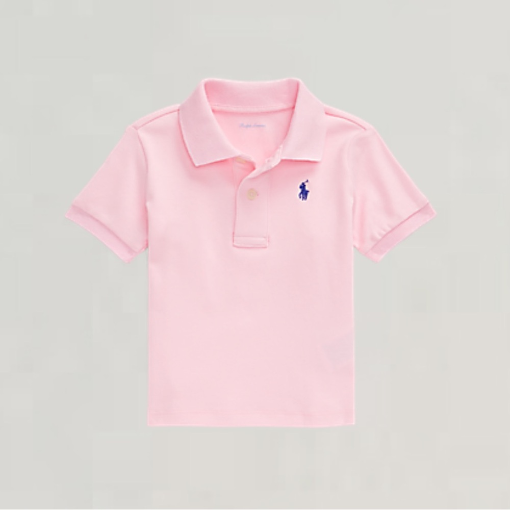 Ralph Lauren Cotton Interlock Pink Polo Shirt 18 Months